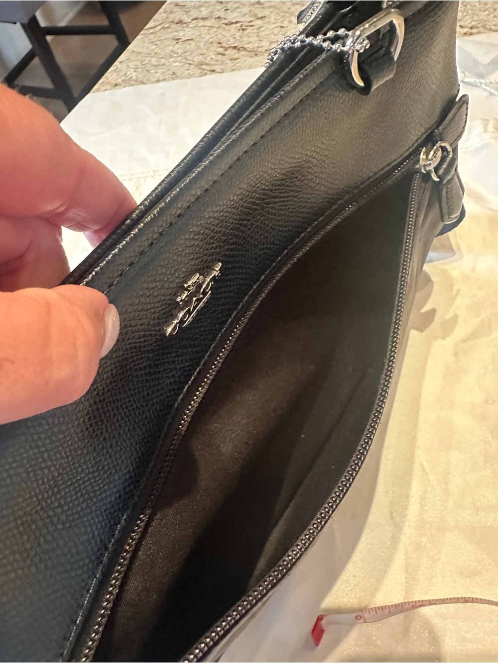 Coach Black Signature Jacquard Crossbody Bag - Picture 5 of 8